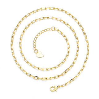 Colar com clipe de papel em ouro 18K