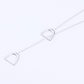 Colar Lariat Geométrico de Prata de Lei
