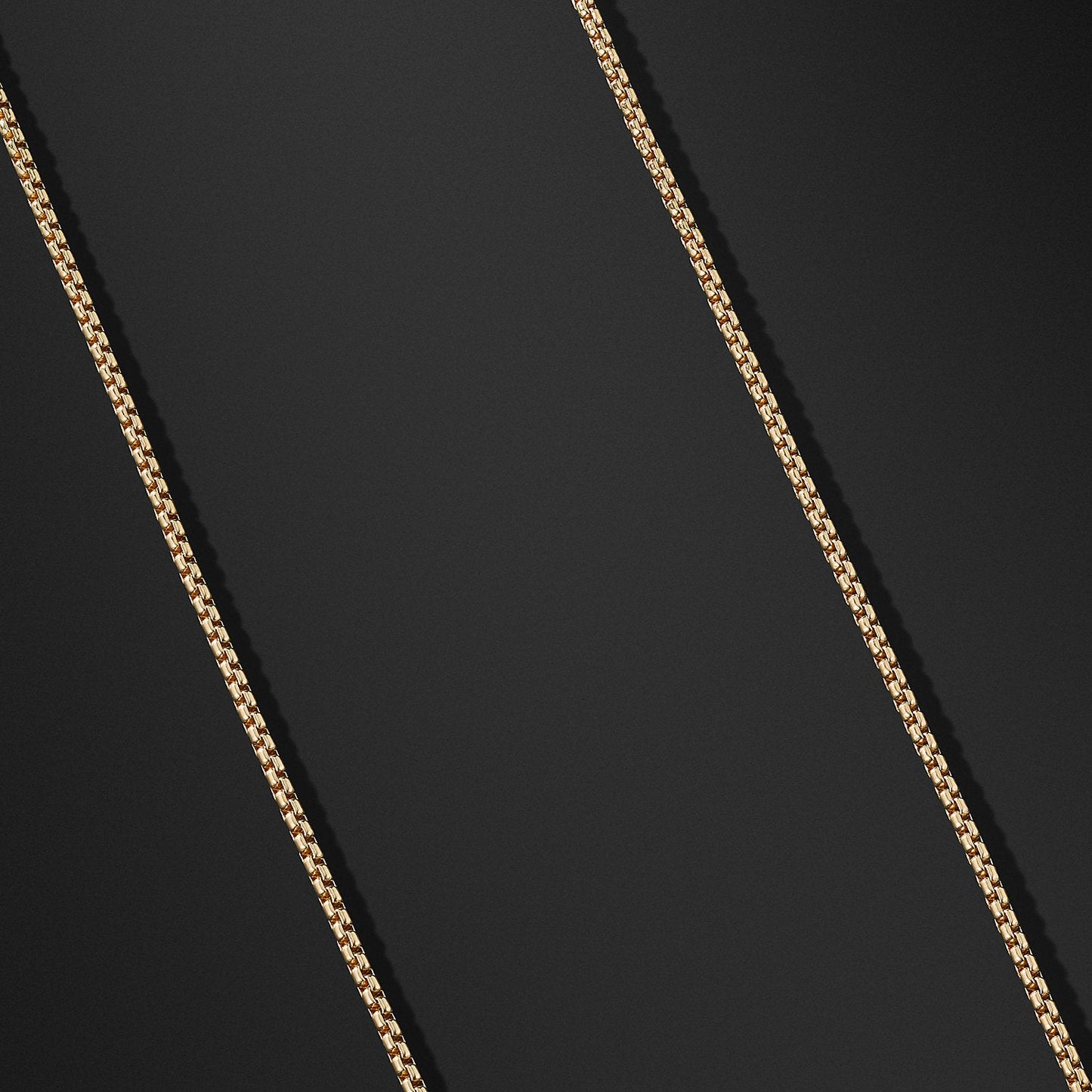 Corrente de ouro 18K em opções de 16", 18-24" Box Chain