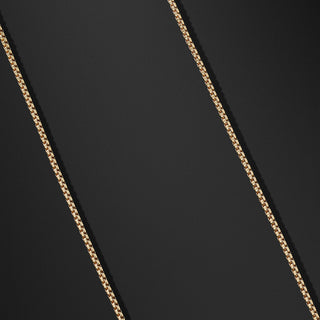 Corrente de ouro 18K em opções de 16", 18-24" Box Chain