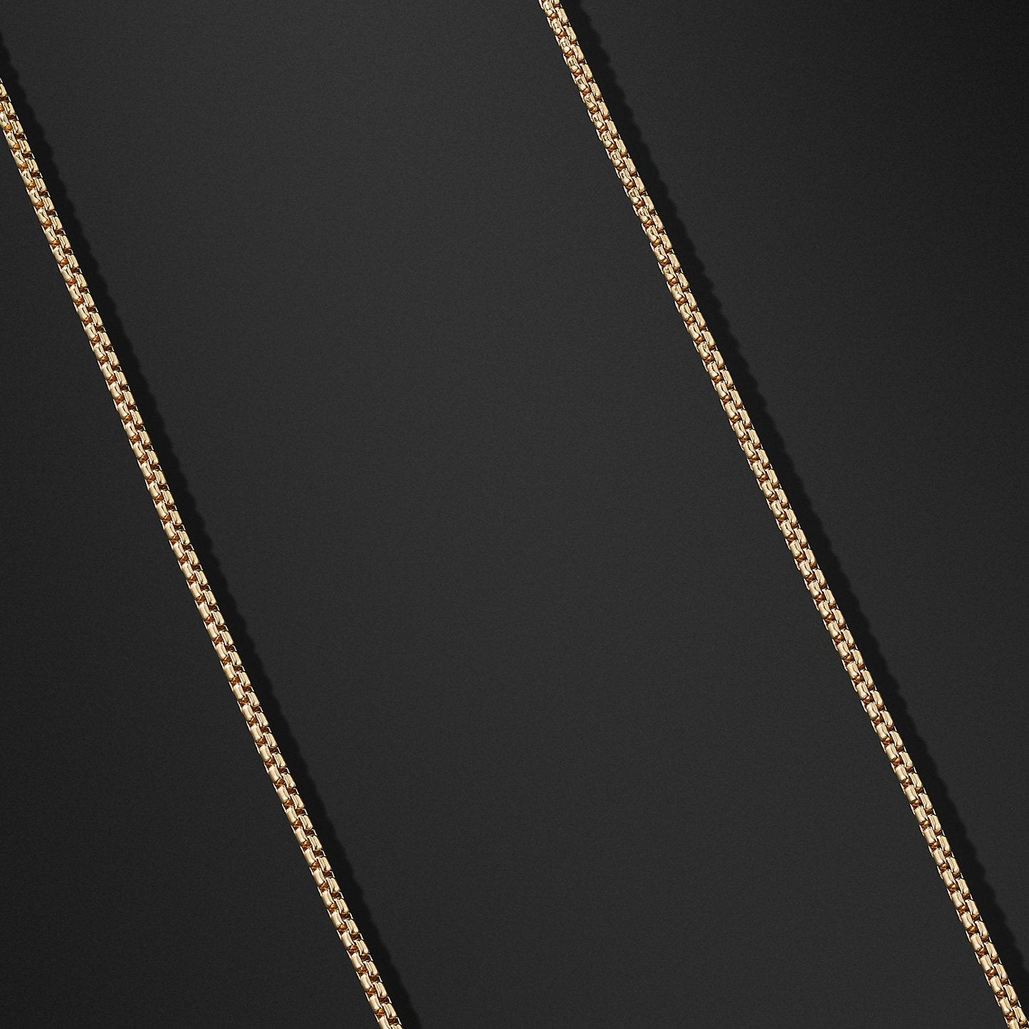 Corrente de ouro 18K em opções de 16", 18-24" Box Chain