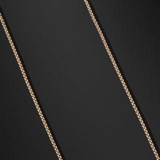 Corrente de ouro 18K em opções de 16", 18-24" Box Chain