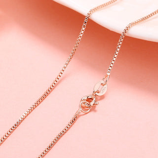 Corrente de ouro 18K em opções de 16", 18-24" Box Chain