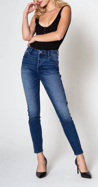 Dear John Denim - Calça jeans skinny Olivia de cintura alta no tornozelo Colville