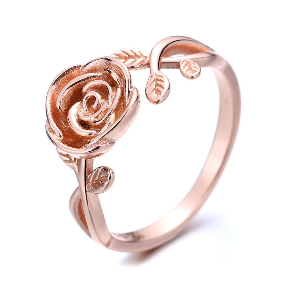 Anel ajustável bypass em prata esterlina e ouro rosa 14K