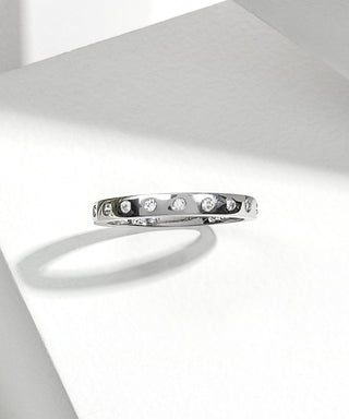 Sterling Silver Band Ring With crystals from Swarovski