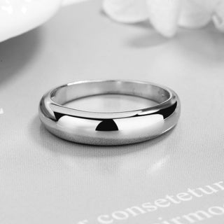 Aliança de casamento graduada em prata esterlina