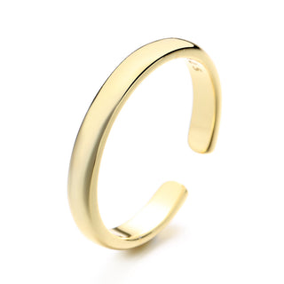 Anel de dedo do pé em ouro 14K e prata esterlina