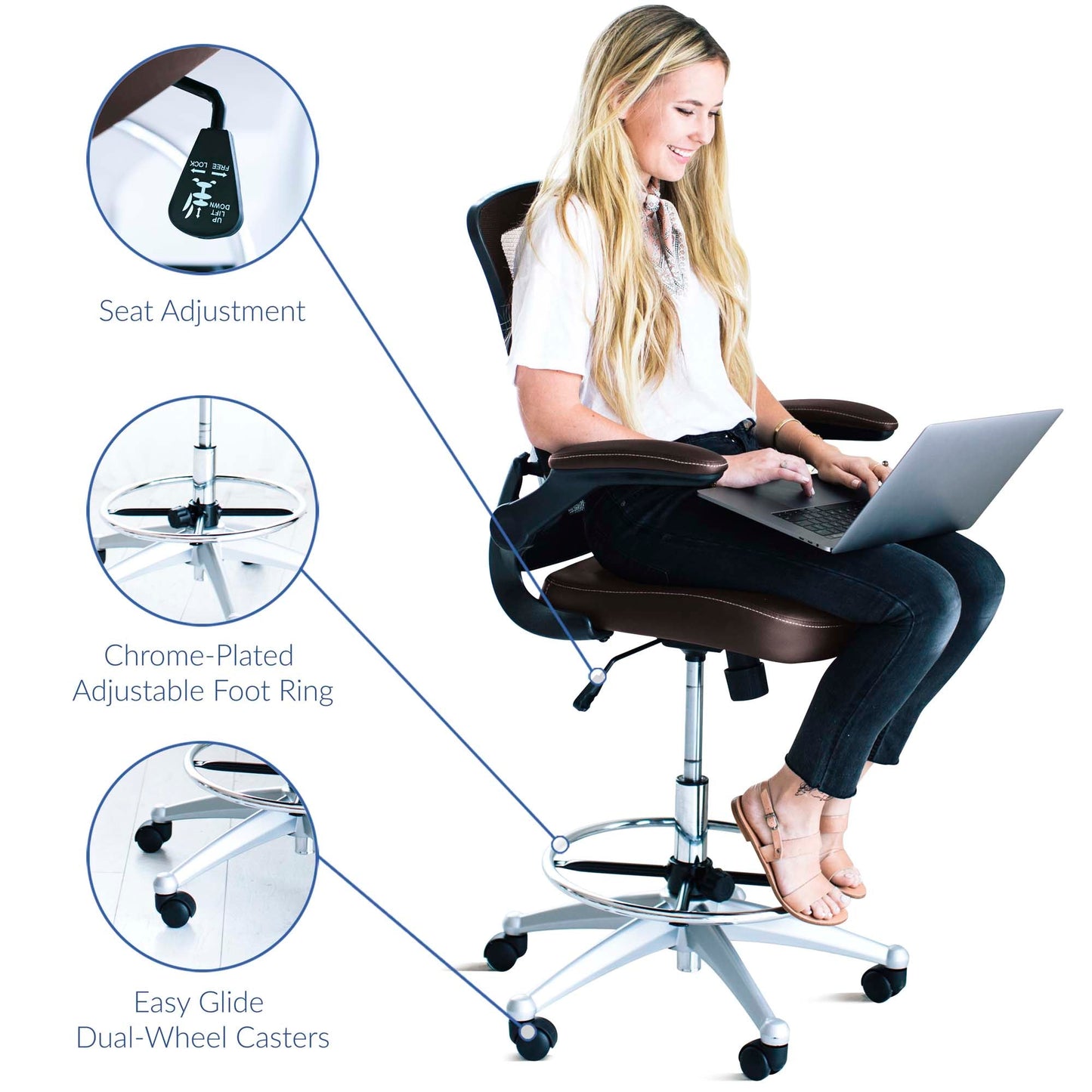 Attainment Vinyl activeing Chair by Modway