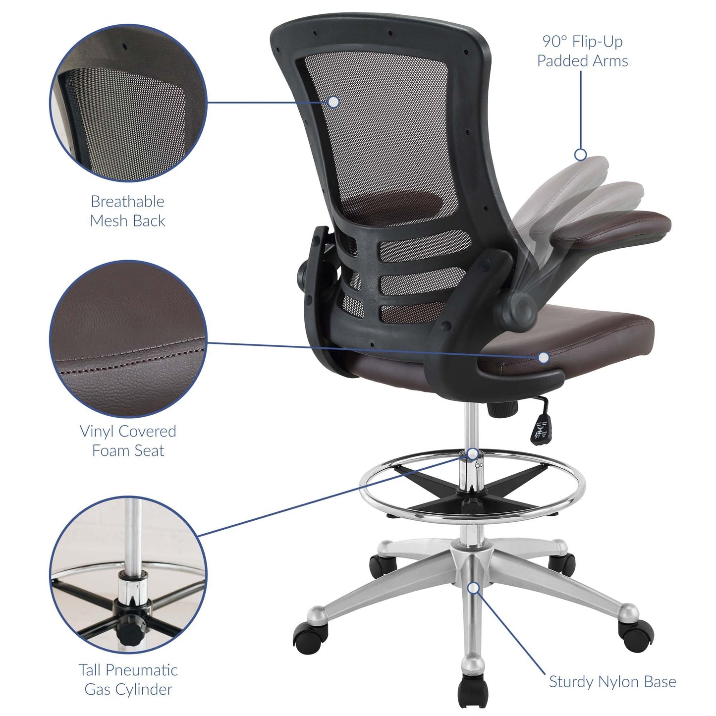 Attainment Vinyl activeing Chair by Modway