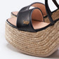 Elia Leather Espadrille Sandal Heels