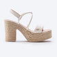 Elia Leather Espadrille Sandal Heels