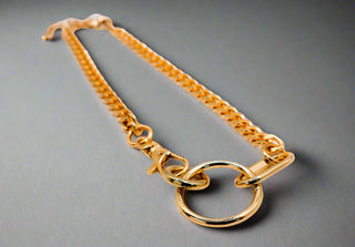 Golden Chain Cascade Necklace – Luxury Gold Statement Necklace