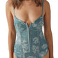 Body estampado Free People Night Rhythm tamanho pequeno