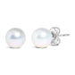 14k White Gold 5-5.5MM  Cultured Freshwater Pearl Solitaire Stud Earrings