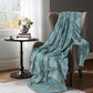 North Shore Living Woven & Lace 58" x 72" 2-in-1 Shawl & Decorative Throw