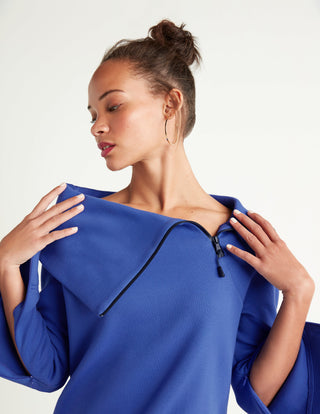 Funnel-Neck Zip Top