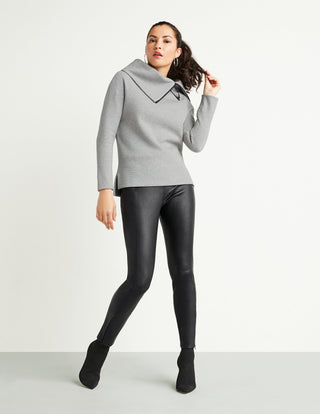 Funnel-Neck Zip Top