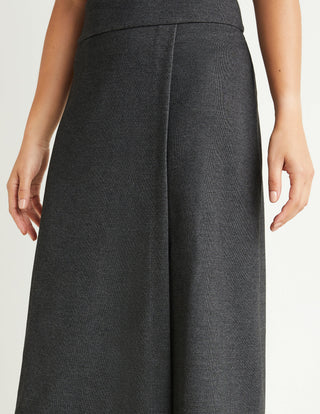 Banded-Waist Wrap Skirt