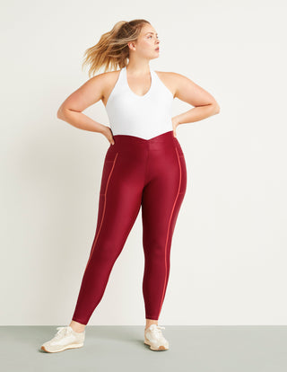 Legging de futebol atlética de cintura alta