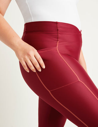 Legging de futebol atlética de cintura alta
