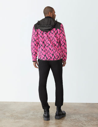 Pink Herringbone