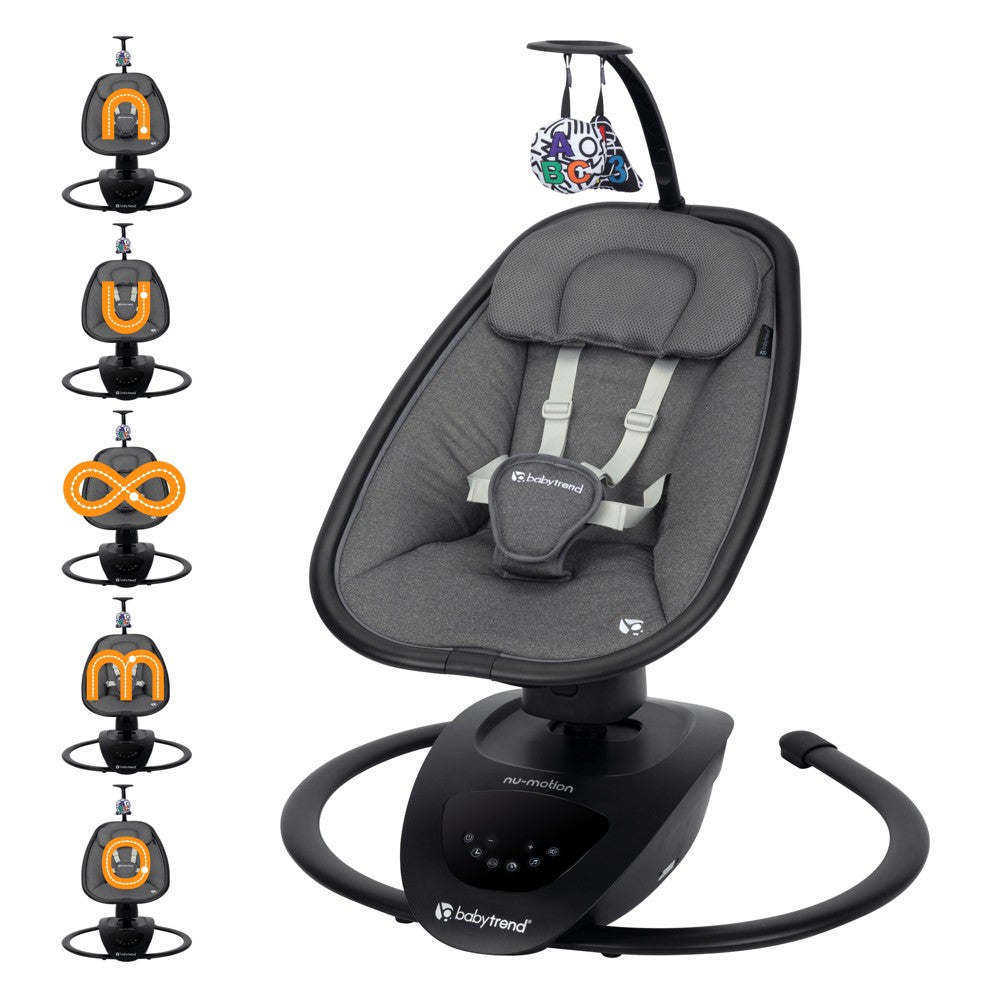 Baby Trend NuMotion Infinity Swing with Interactive Display  Midnight Black