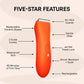 Meridian Trimmer Premium Pubic; Body Hair Trimmer for Men & Women Below-the-Belt Groomer, Ball Trimmer, Bikini Trimmer, Bonus Pouch Blaze - New