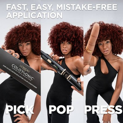 L'Oreal Paris Colorsonic Permanent Hair Color Cartridge  Medium Brown Intense Red 5 RR - Imperfect Box