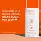 Native Solid Deodorant for Men & Women Citrus & Herbal Musk 2.65oz - Imperfect Container