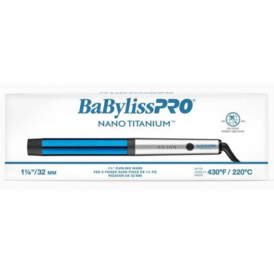 BaBylissPRO Nano Titanium Curling Wand Blue - New