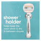 Venus Moistureglide Women's Razor Handle 2 Blade Refills + Shower Holder - Imperfect Box