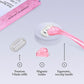 Billie Handle with Magnetic Holder Women 5 Blade Refills Reusable Razor - New