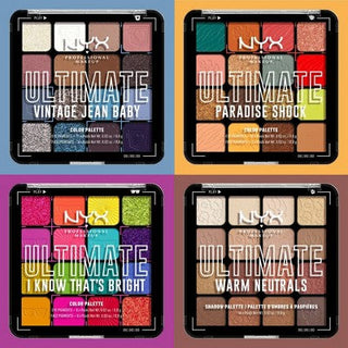 NYX Professional Makeup Ultimate Eyeshadow Palette Vintage Jean Baby 0.32 oz - Imperfect Container