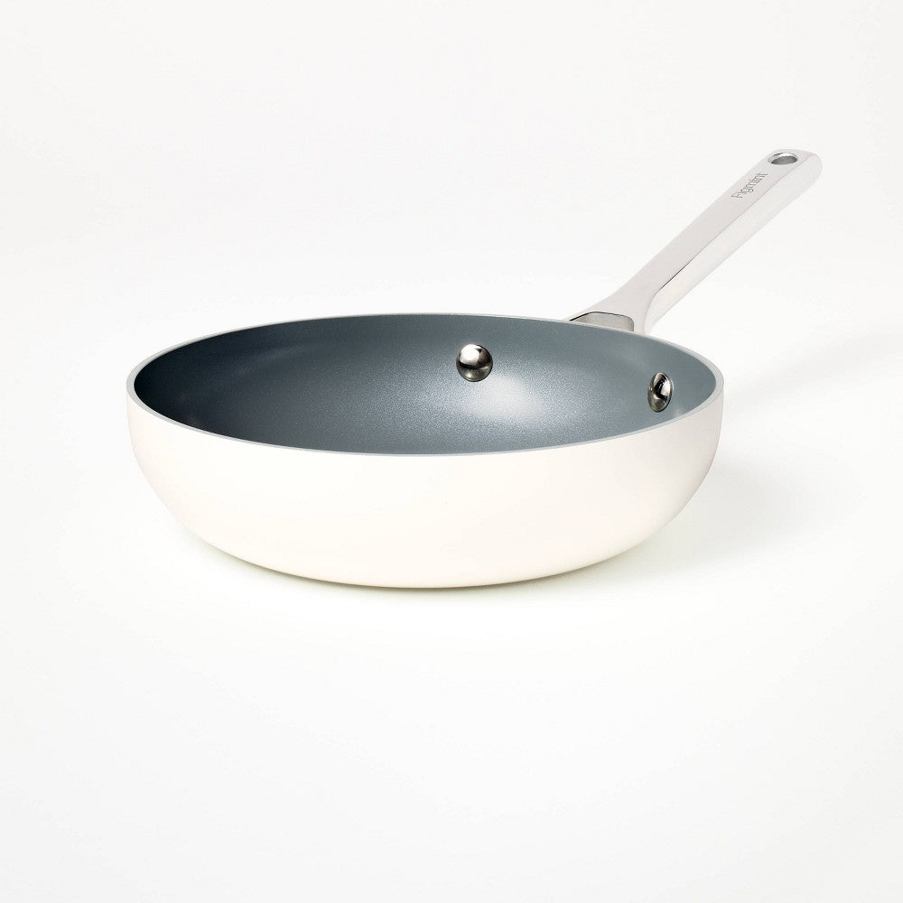 8 Inch Ceramic Nonstick Frypan  Cream