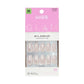 KISS Nails GLAM Jeweled Press-On Fake Nails Medium Almond Ripple 35ct - New