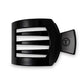 TELETIES Large Flat Square Hair Clip Jet Black - New