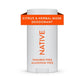 Native Solid Deodorant for Men & Women Citrus & Herbal Musk 2.65oz - Imperfect Container