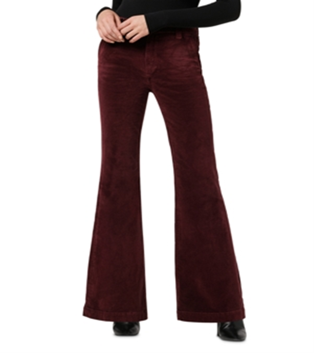 Calça Joe's Jeans The Molly High Rise Flare Leg Borgonha Tamanho 29