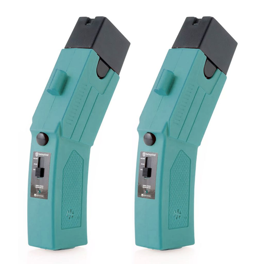 SafetyVital Set of 2 NI-Tech Stun Guns w/ 6 Cartridges & 2 Carrying Cases