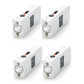 SafetyVital Set of 4 Lightweight Mini Stun Guns w/ LED Flashlight