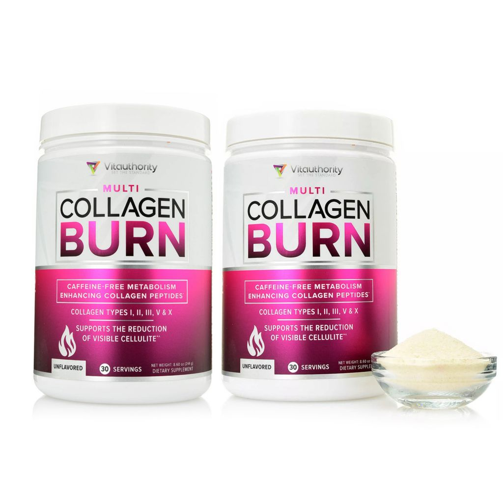 Vitauthority Multi-Collagen Burn Powder w/ Enhancing Peptides Choice of Supply
