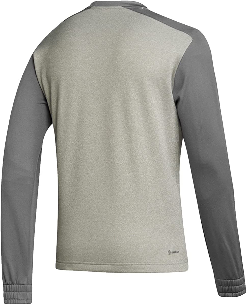 Camisa de manga comprida Adidas Team Issue masculina cinza tamanho GG