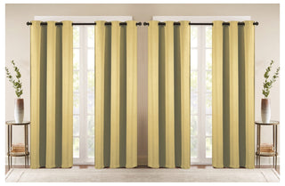 J&V TEXTILES 4-Panels: Room Darkening Thermal Insulated Blackout Grommet Window Curtain Panels for Living Room