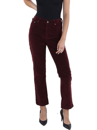 AG Jeans Mari Jeans Slim de cintura alta e perna reta marrom