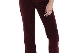 AG Jeans Mari Jeans Slim de cintura alta e perna reta marrom