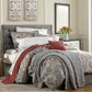 HiEnd Accents Carmen Linen Blend Medallion Vintage Kilim Modern Rustic 3 Piece Comforter Set