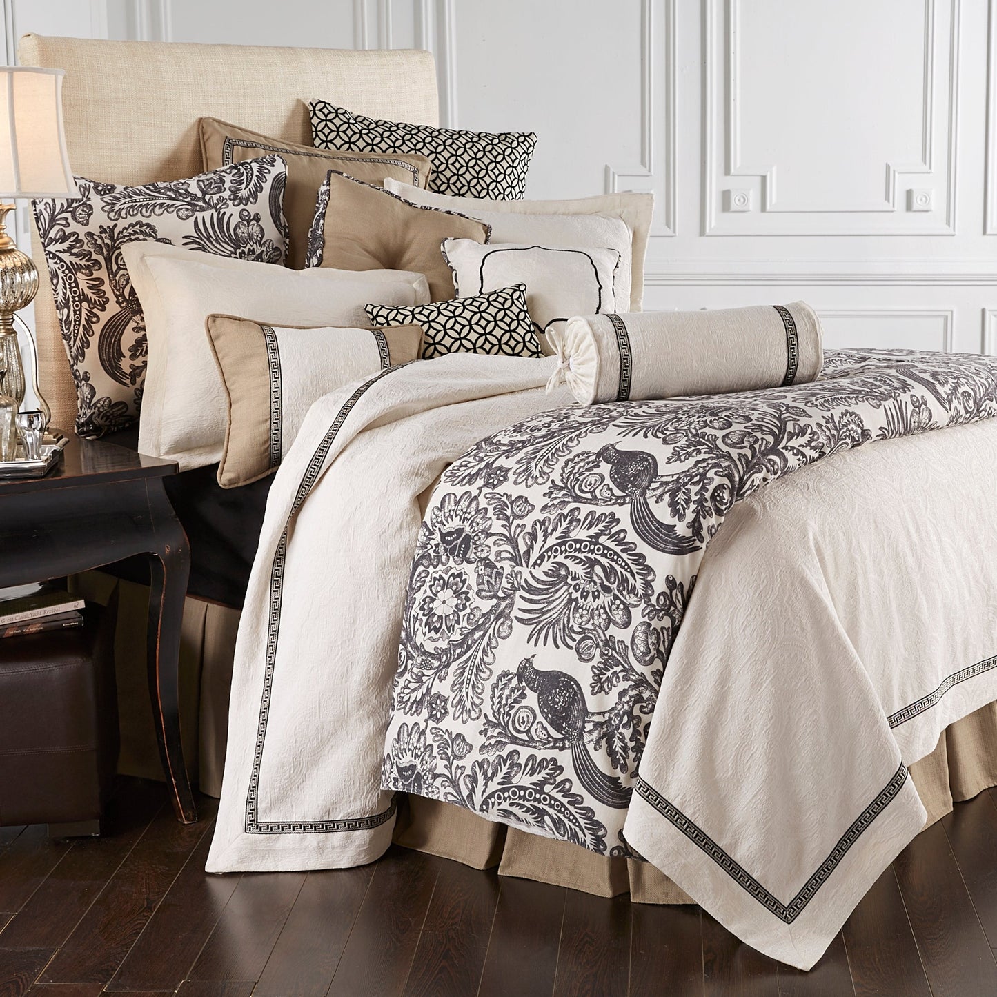 HiEnd Accents Liza White MatelassÃ 4 Piece Coverlet Set