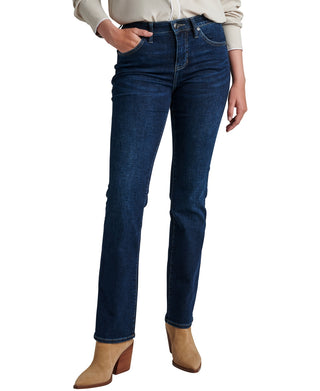 Calça jeans feminina Jag Eloise Comfort Stretch, cintura média, corte bootcut, azul, tamanho 4