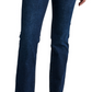 Calça jeans feminina Jag Eloise Comfort Stretch, cintura média, corte bootcut, azul, tamanho 4